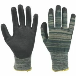 Honeywell Cut Resistant Gloves, PU Coated, Green/Yellow, Size 9