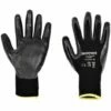 Honeywell 2232231 Polytril Palm-side Coated Black Gloves - Size 6