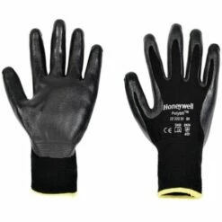 Honeywell 2232231 Polytril Palm-side Coated Black Gloves - Size 6