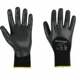 Honeywell Polytril Air 3/4 Coated Black Gloves - Size 9