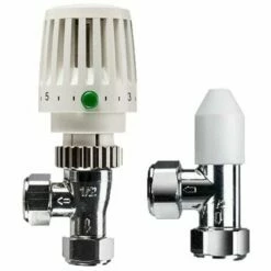 Honeywell VTL120-15A 15mm TRV Thermostatic Radiator Valve Angled & Lockshield