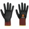 Honeywell Cut Resistant Gloves, Nitrile Foam Coated, Black, Size 10