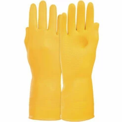 Gant De Ménage Super 701 Taille 7 Jaune Latex Naturel Aspect Velours HONEYWELL